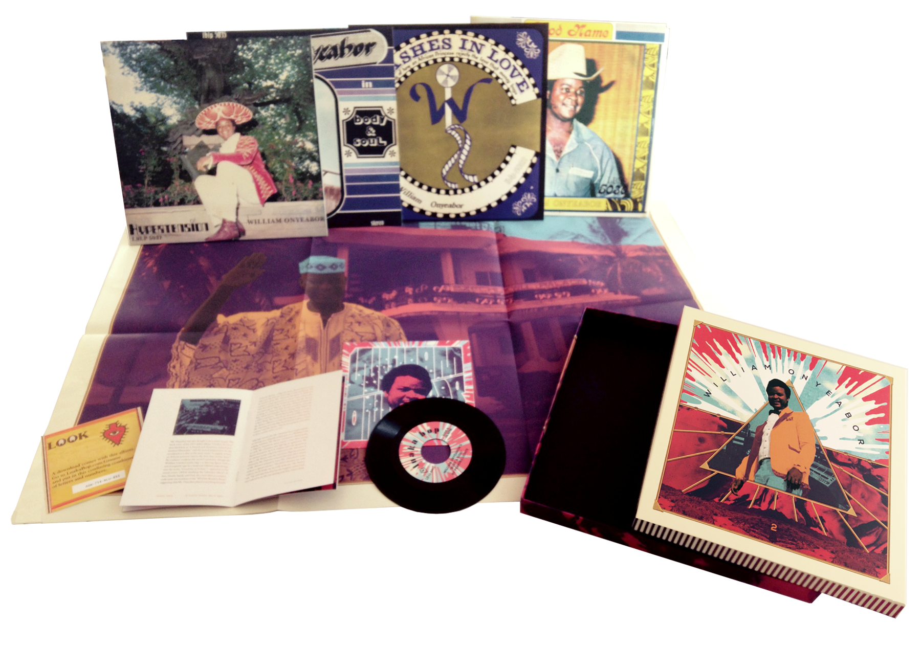 William Onyeabor LP Box 2 contents